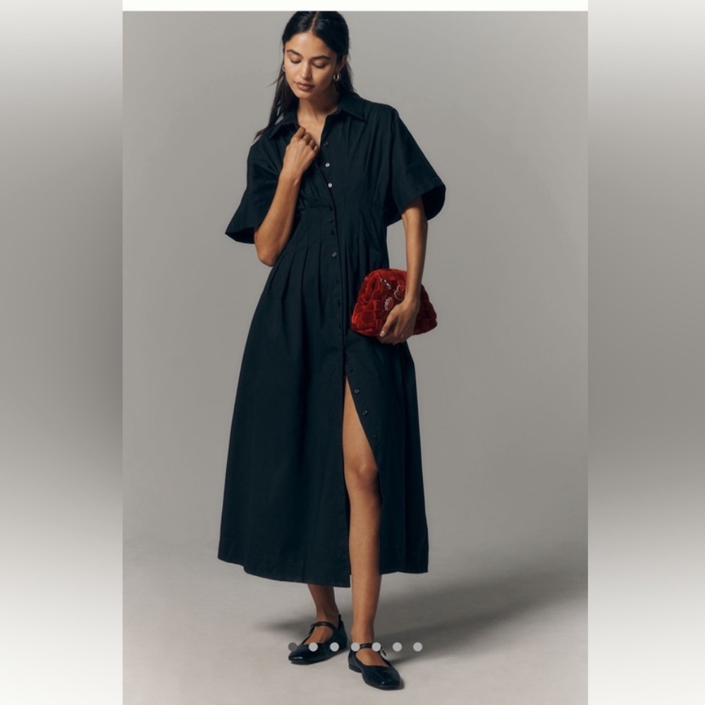 Anthropologie Tobie Black Dress
